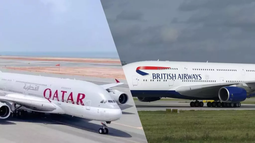 Qatar airways vs British airways