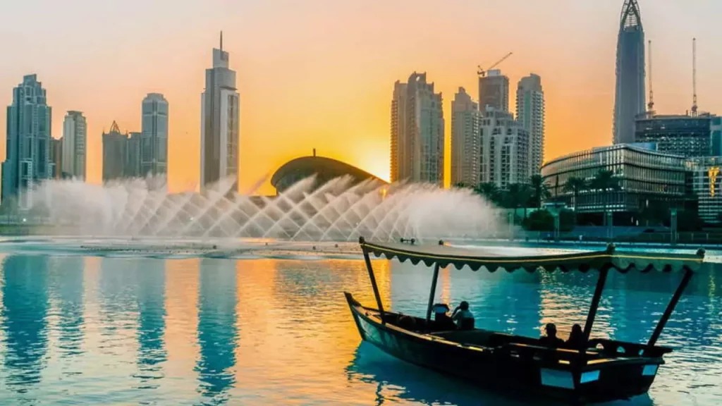 Burj Lake Ride with Traditional Boat